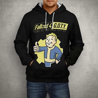 เสื้อกันหนาวแขนยาวลําลอง มีฮู้ด พิมพ์ลายการ์ตูน Game Fallout 3 มิติ แฟชั่นฤดูใบไม้ผลิ สําหรับผู้ชาย และผู้หญิง 2022