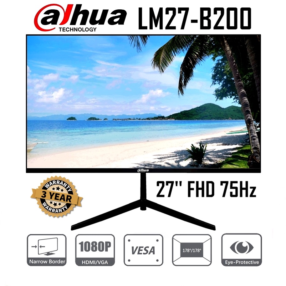 MONITOR (จอมอนิเตอร์) DAHUA LM27-B200 27'' FHD 75Hz Monitor ประกัน 3 ปี