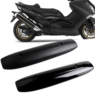 ฝาครอบท่อไอเสียรถจักรยานยนต์ สีดํา สําหรับ YAMAHA TMAX500 TMAX530 2011-2016