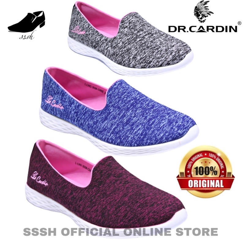 ดร. Cardin รองเท้าผ้าใบแบบสวมระบายอากาศสําหรับผู้หญิง L-LHG-3556 3556 kasut perempuan sport