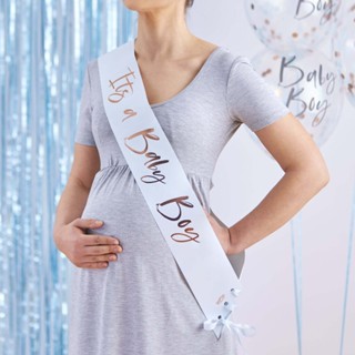 สายสะพาย Its a Baby Boy Baby Shower Sash