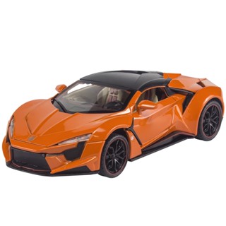 ☼1: 24 Lycan Fannier 24 Simulation Alloy Car WMotors Sound Light Pull Back Model Boy