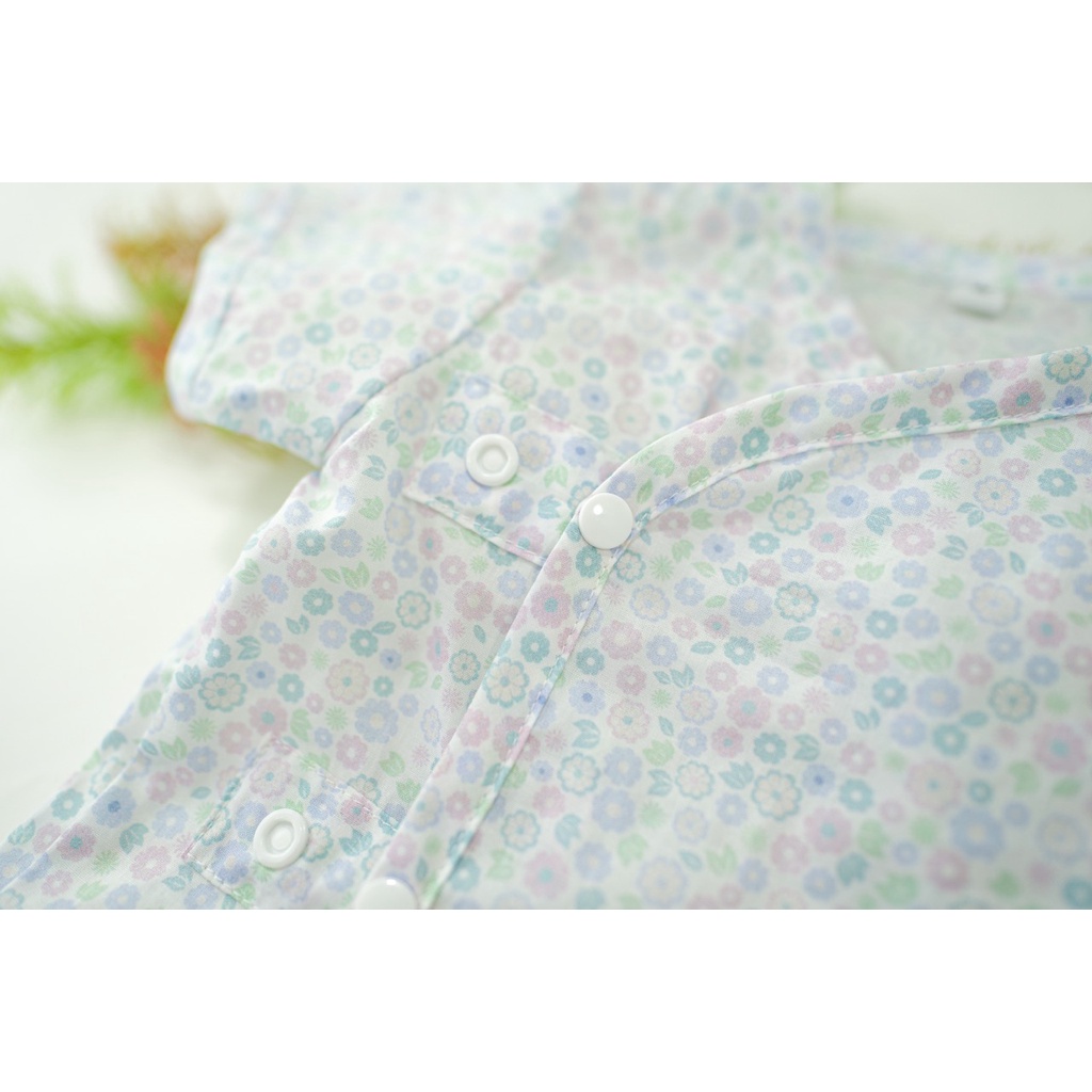 Baby  Co. Newborn Shirt buttons and Pants Set บรรจุ 1 เซต (Audrey Floral)