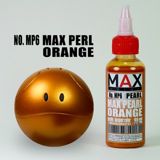 สีแอร์บรัช MAX COLOR PEARL ORANGE No.MP6 สำเร็จรูปพร้อมใช้งาน