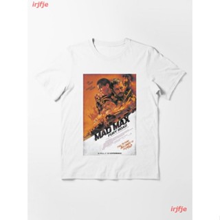 2022 Mad Max Fury Road Movie Poster Essential T-Shirt เสื้อยืด ดพิมพ์ลาย เสื้อยืดผ้าฝ้าย คอกลม cotton ความนิยม discount