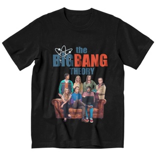 New Thebang Theory Sheldon Cooper Bazinga T-shirt เสื้อยืดผู้ชาย ดพิมพ์ลาย ดผ้าเด้ง คอกลม cotton ความนิยม discount