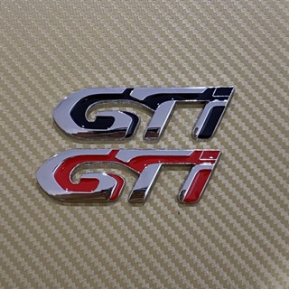 โลโก้  GTi งานโลหะ ขนาด* 2.5 x 8.5 cm ราคาต่อชิ้น