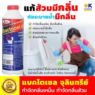 กำจัดกลิ่นส้วม แบคโตเซล Bactocel 2001 กำจัดกลิ่นเหม็น ท่อน้ำ น้ำเน่าเสีย จุลินทรีย์ กำจัดกลิ่นเหม็น บำบัดน้ำเสีย 300cc