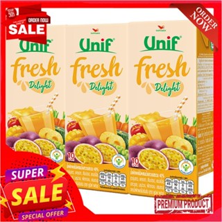 ยูนิฟเฟรชดีไลท์น้ำผักผลไม้+เสาวรส180มล  แพ็ค 3UNIF FRESH DELIGHT PASSION FRUIT 180ML PACK 3