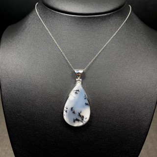 Rare Item 🔥 จี้หินเงินแท้ เดนไดทริกอาเกต (Dendritic Agate Pendant with 925 Silver)