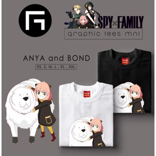 กราฟิก Tees MNL GTM Spy x ครอบครัวอะนิเมะ Anya และบอนด์น่ารักเสื้อเชิ้ตที่กําหนดเองเสื้อยืด Uni u#b