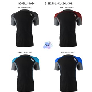 เสื้อเดี่ยวว่ายน้ำ ใส่ได้ ทั้งชาย หญิง ทอม เสื้อยืด แขนสั้น 91624 พร้อมส่ง