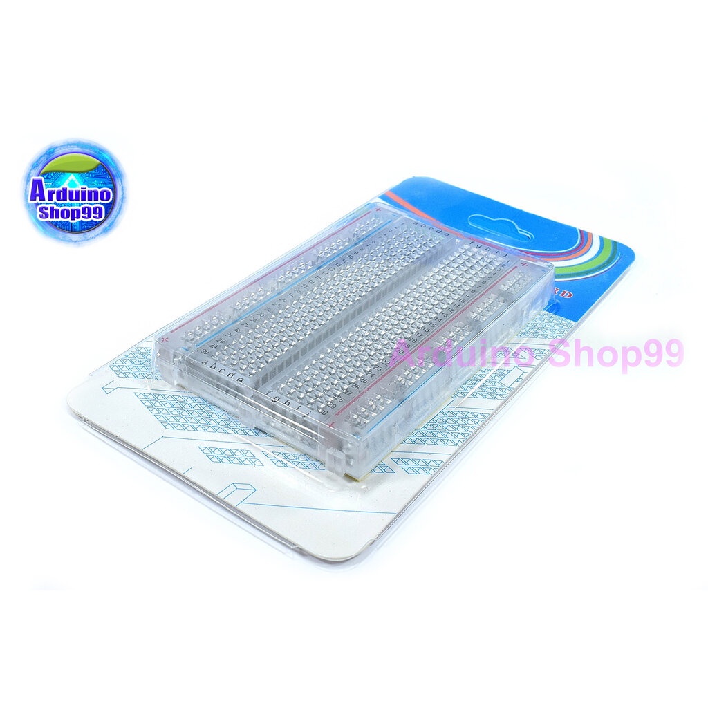 บอร์ดทดลองขนาดเล็ก 400 ช่องแบบใส Protoboard Breadboard 400 holes