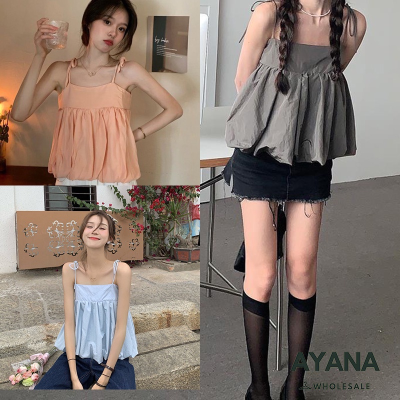 พร้อมส่งร้านไทย เสื้อแขนกุดสุดน่ารัก เสื้อสายเดี่ยว เซ็กซี่ สําหรับผู้หญิง เสื้อสายเดี่ยวผู้หญิงเเฟชั่น