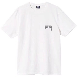 STUSSY ใหม่เสื้อยืดคอกลมแขนสั้นทรงหลวมสไตล์ฮิปฮอปแฟชั่นสําหรับผู้ชายผู้หญิง