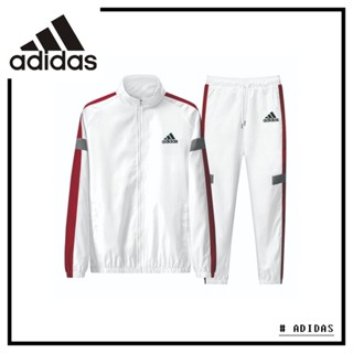 (พร้อมส่ง) Adidas ชุดวอร์มกีฬา ทรงหลวม ยืดหยุ่น พลัสไซซ์ สําหรับผู้ชาย (L-5XL)