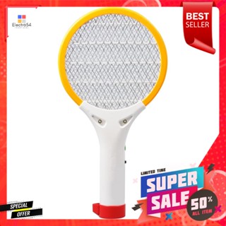 ไม้ช็อตยุงรุ่นมินิ TRIPLE G สีขาวELECTRIC MINI FLY SWATTER TRIPLE G WHITE