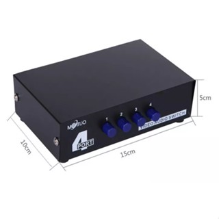 4 Port AV Audio Video RCA 4 Input 1 Output Switcher Switch Selector Splitter Box