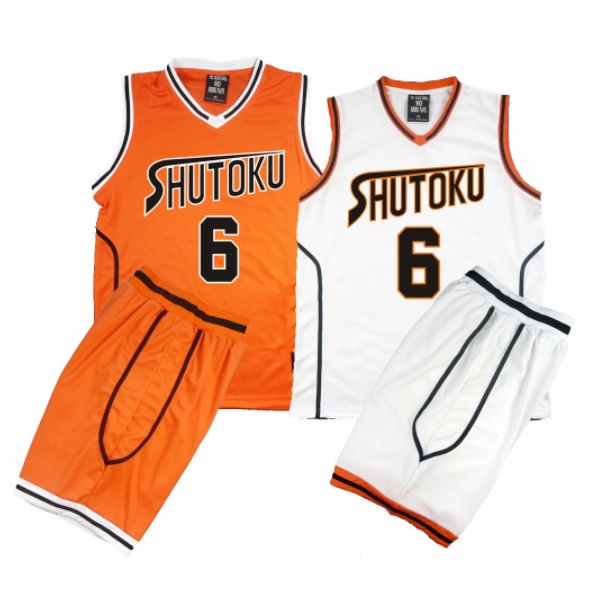 ชุดคอสเพลย์ เสื้อกีฬาบาสเก็ตบอล กางเกงขาสั้น ลายการ์ตูน Kuroko Basuke Shutoku Midorima Shintaro สําห
