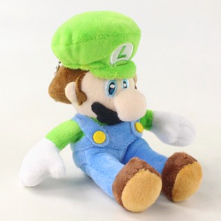 พวงกุญแจตุ๊กตานุ่ม รูปการ์ตูนญี่ปุ่น Nintendo Game Super Mario Bros Luigi ขนาด 18 ซม. ของเล่นสําหรับเด็ก