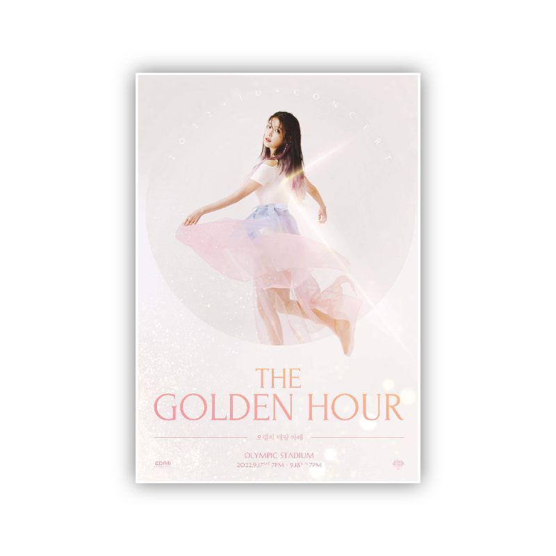 โปสเตอร์คอนเสิร์ต IU The golden hour
