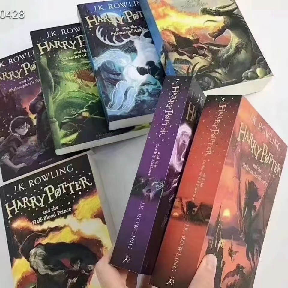 หนังสือ 8 เล่ม / ชุดสะสม Harry Potter หนังสือนวนิยายต่างประเทศหนังสือนิทานภาษาอังกฤษสำหรับเด็กหนังสืออ่านภาษาอังกฤษสำหรั