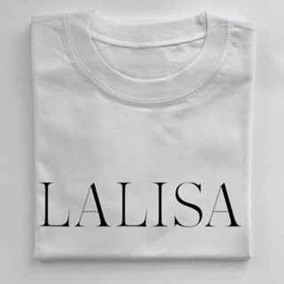 เสื้อเด็กหญิง เสื้อยืดสีขาว Lalisa ปรับแต่งเสื้อยืดกระเป๋า tshirt คําสั่ง unisex NbC เสือยืดผู้ชาย