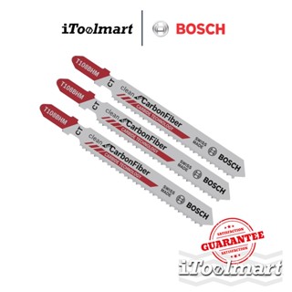 BOSCH ใบเลื่อยจิ๊กซอว์ T108BHM สำหรับตัด คาร์บอนไฟเบอร์ (แพ็คละ 3 ใบ)