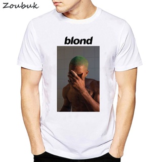 2020 Frank Ocean Blonde T Shirt Men Letter Print Tee Shirt Male White Graphic Short Sleeve T-Shirt sale
