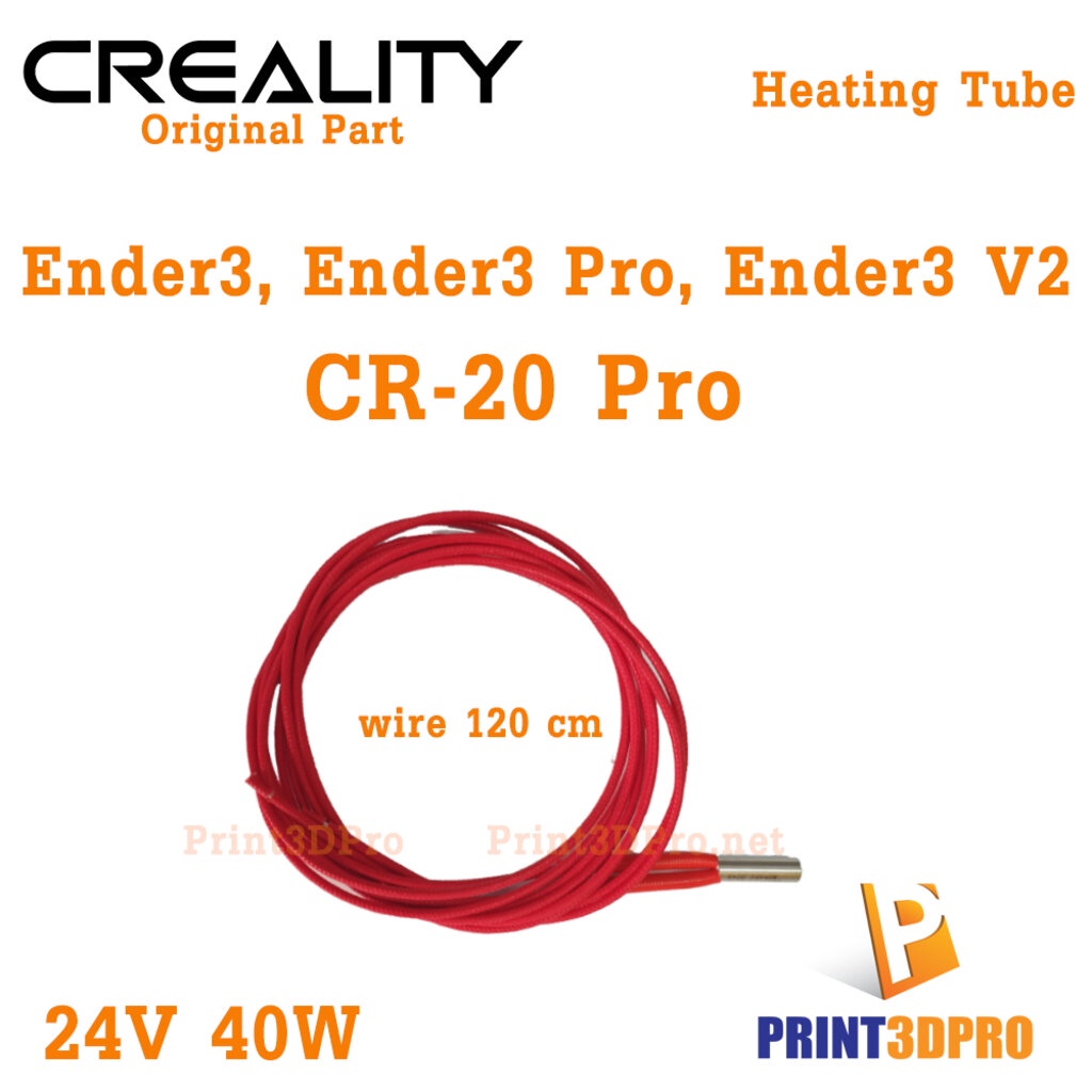 Creality Part Ender3 Pro Heating Tube 24V Wire 120cm For Ender3,Ender3 Pro,Ender3 V2, CR-20 Pro #2