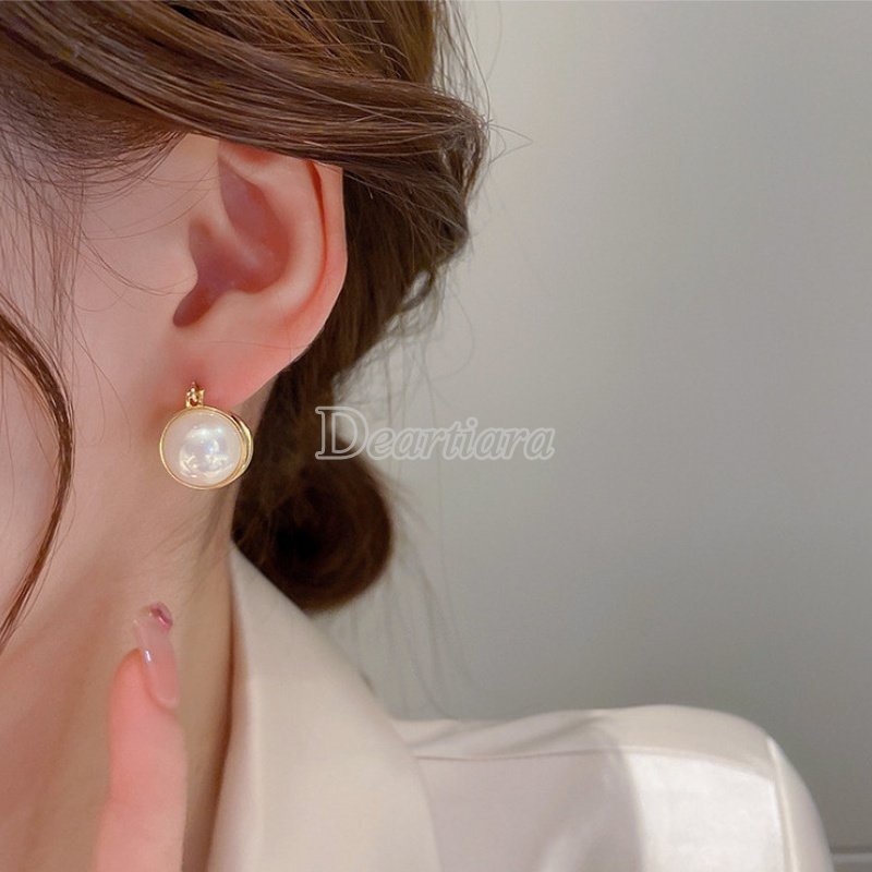 ต่างหูเข็มเงิน ประดับมุกเทียม รูปดอกทิวลิป สําหรับผู้หญิง - รูปที่ 6