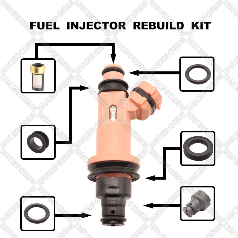 Fuel Injectors Seals O-Ring Repair Filters for Lexus GS400 LS400 SC400 4.0L Engine 1998-2000 23250-50030 23209-50030