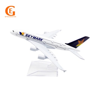 ❡❈△Air Japan SKY MARK Airways A380 Airbus 380 Aircraft Model Die-cast Metal Simulation Passenger Plane Airplane Model 16