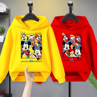 E29เสื้อฮู้ดแขนยาวใส่ได้ทั้งเด็กชายและเด็กหญิง เสื้อแฟชั่นลายการ์ตูนน่ารัก