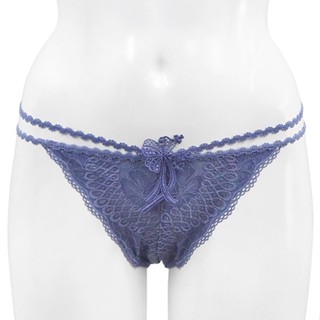 Annebra กางเกงใน ทรงตอง ผ้าลูกไม้ Thong Panty รุ่น AU3-866 สีม่วง