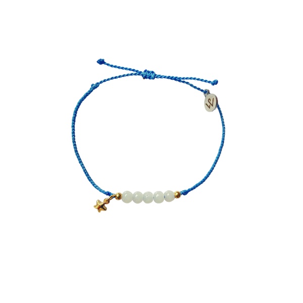 [Whiteline] สร้อยข้อมือ Belle Star Pearl Earth (มีไซส์เท้า)