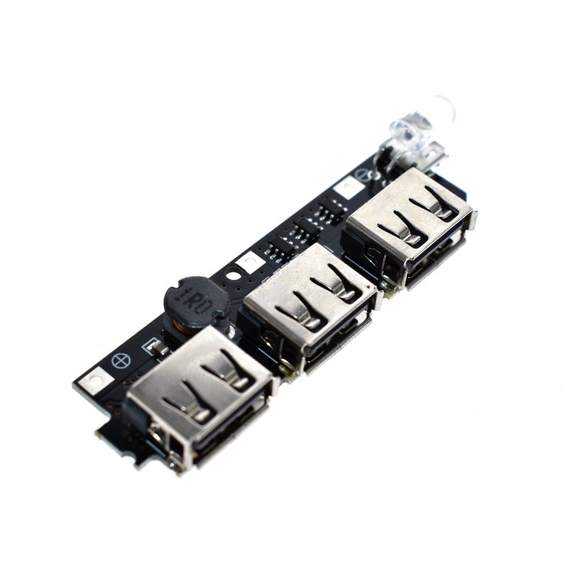 5V 1A 1.5A 2.1A 3 USB Power Bank Charger Circuit Board Step Up Boost โมดูล 18650 Li Ion Case Shell DIY ชุด Powerbank #3