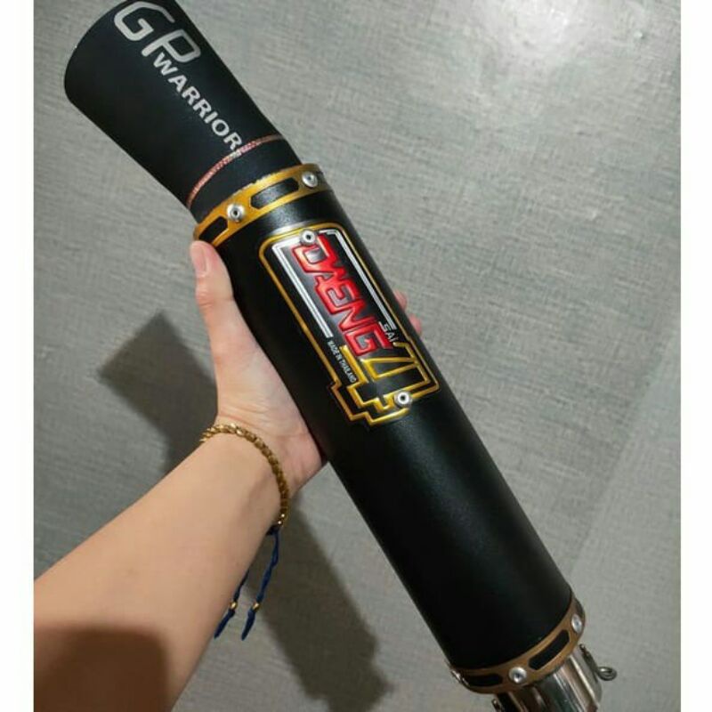 Daengsai4 GP Warrior Canister Only Black Stainless Raider150 คาร์บูเรเตอร์ Fi Sonic Wave110 Wave125