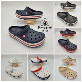 พร้อมส่ง !!! รองเท้าลำลองแฟชั่น สไตล์ Crocs Crocband Clog (Unisex)