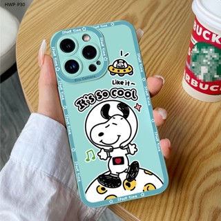 Huawei P30 Pro เคสหัวเว่ย สำหรับ TPU Case Cartoon Snoopy Dog เคส เคสโทรศัพท์ เคสมือถือ Full Cover Shockproof Cases