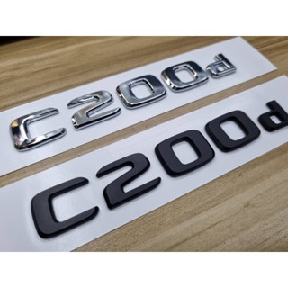 โลโก้ ซีคลาส ติด เบนซ์ MERCEDES BENZ C200d CHROME TRUNK BADGE NAMEPLATE LOGO W205