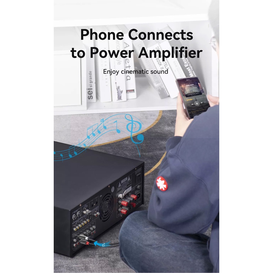 VentionRCA Cable 2rca to 3.5 audio cable rca 3.5mm Jack male to male ( Model: BCF/BCP-PVC/TPE) (0.5M-10M)