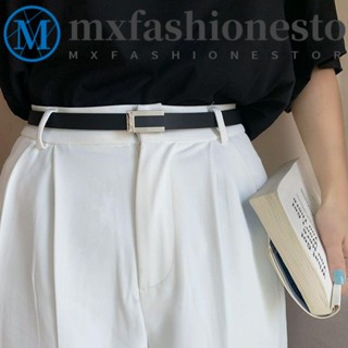 Mxfashione เข็มขัดหนัง สายรัดเอว แบบบาง ใหม่ เกาหลี หญิง สายรัดเอว