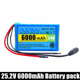 24V Battery 6Ah 6s1p 18650 Rechargeable Lithium Ion Battery for 25.2v Lithium Battery Electric Scooter  Electric Bicycle