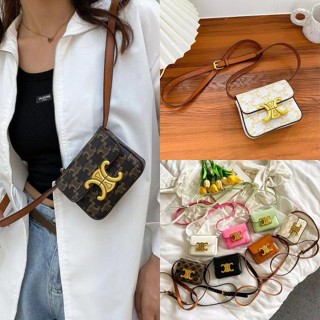 Ivory Triumphal Arch Bag กระเป๋าแฟชั่น อินเทรนด์ หรูหรา ตัวอักษร C ย้อนยุค ผู้หญิง ชุดหูฟัง กระเป๋า