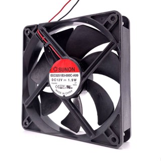 120mm Mute PC Case Cooling Fan,for Sunon EEC0251B3-000C-A99 120X120X25mm DC 12V 1.9W 12025 Low Noise Quiet Silent Cooler