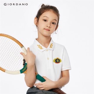 GIORDANO เสื้อโปโลเด็กแขนสั้น Juniors UNION JACK POLO 03010322