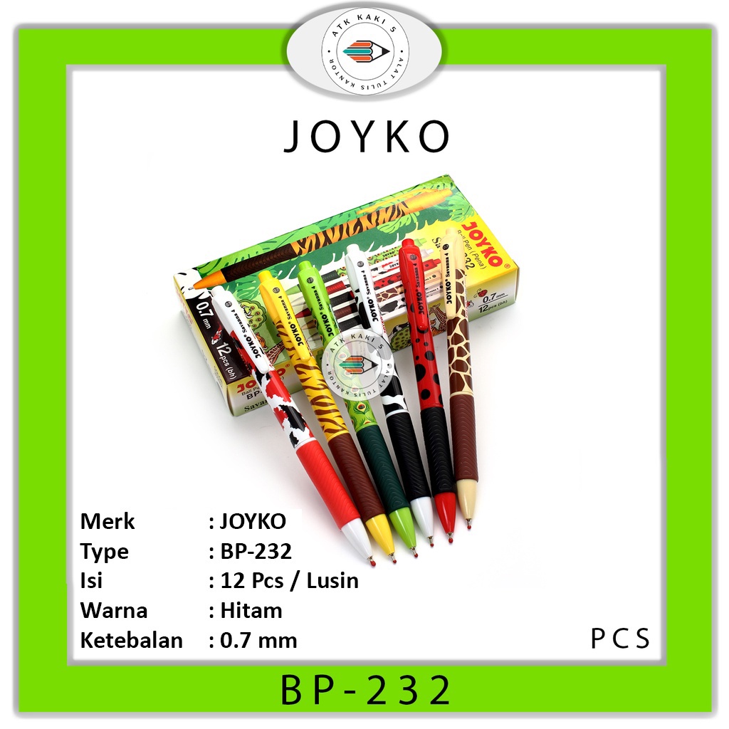 JOYKO - Savanna 4 BP-232 Animal Motif Pen - ชิ้น