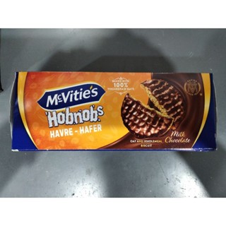 Mcvities Oat Crunch Milk Chocolate บิสกิตข้าวโอ๊ต และโฮลมีล เคลือบช็อคโกแลต และนม 300g