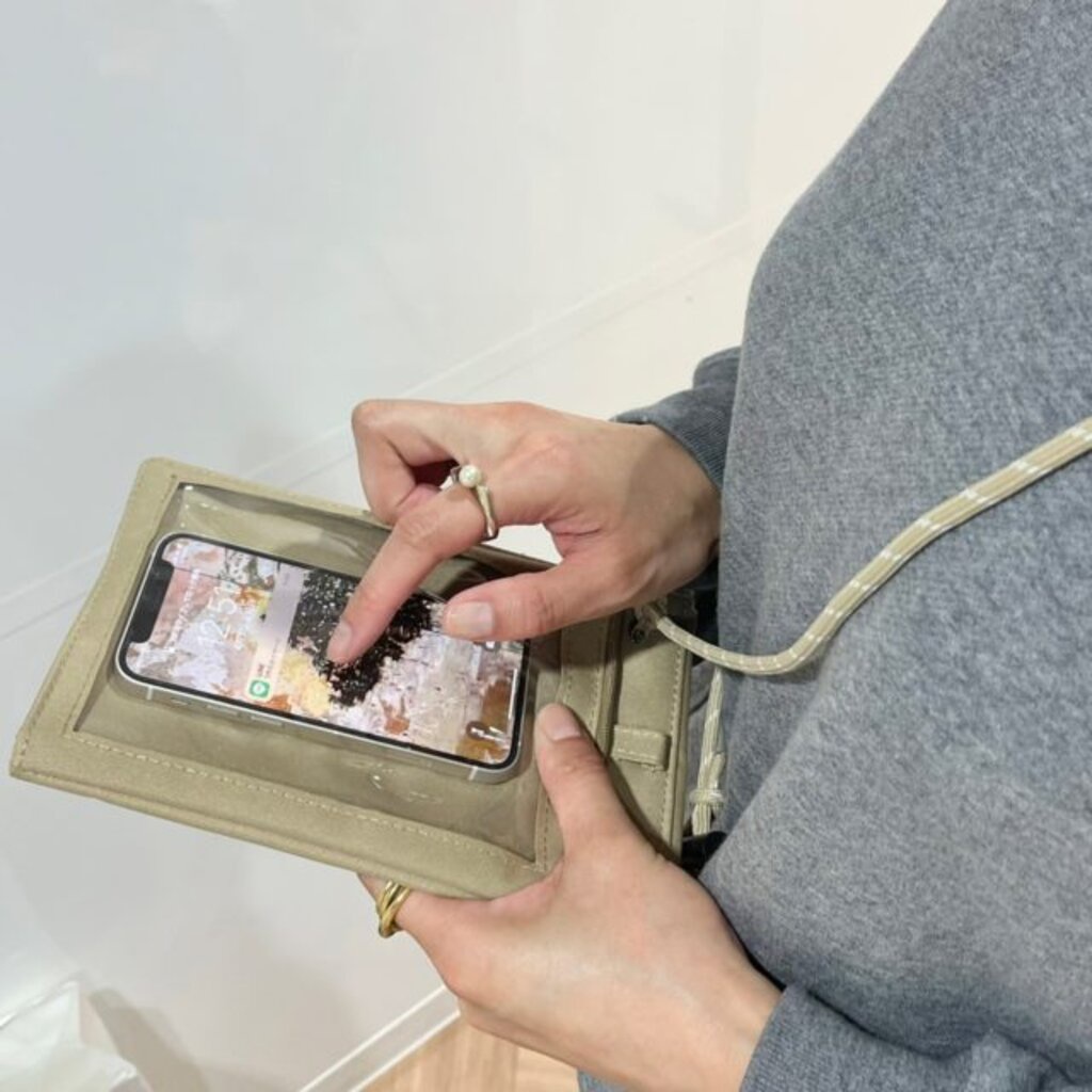 กระเป๋าสะพายข้าง DOD Wallet Shoulder Bag - Green รุ่นพิเศษจากญี่ปุ่น กระเป๋าสะพาย กระเป๋าถือ ของใหม่ ของแท้ พร้อมส่ง